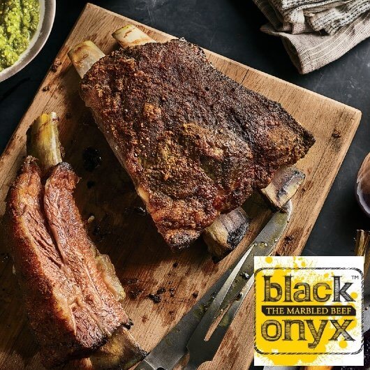 Short ribs af okse tilberedt med Sous vide og afsluttet med grillning på grill