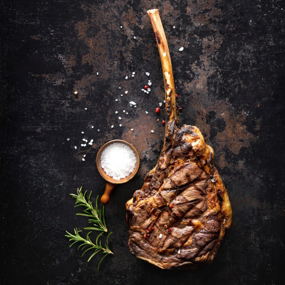 Tomahawk Ribeye Steak. Black Angus. Jack´s Creek